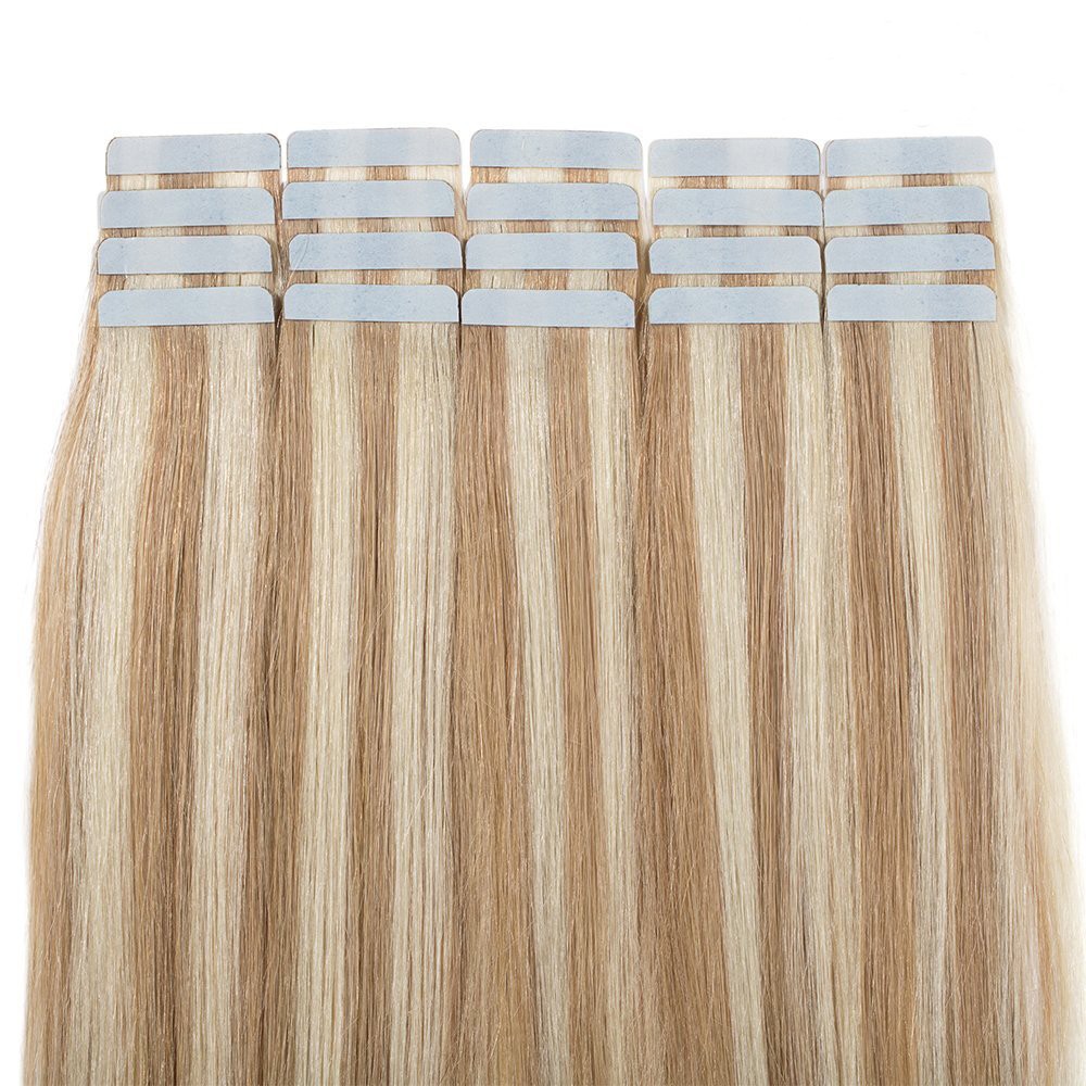 Tape in Hair Extensions 100% Remy Real Human Hair Seamless Skin Wefts Balayage