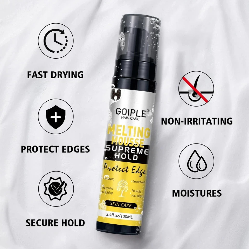 Lace Melting and Holding Mousse Glue-Less Hair Adhesive for Wigs, Wig Glue La…
