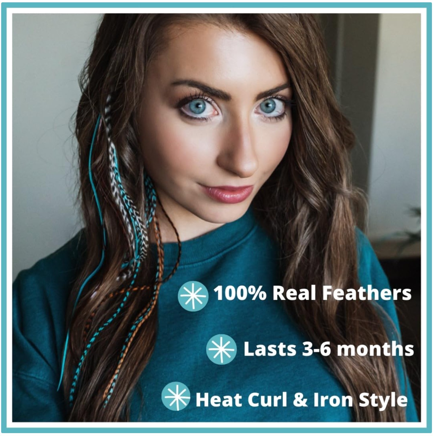 Hair Feathers Extensions Kit – DIY Microlink Beads & Tool