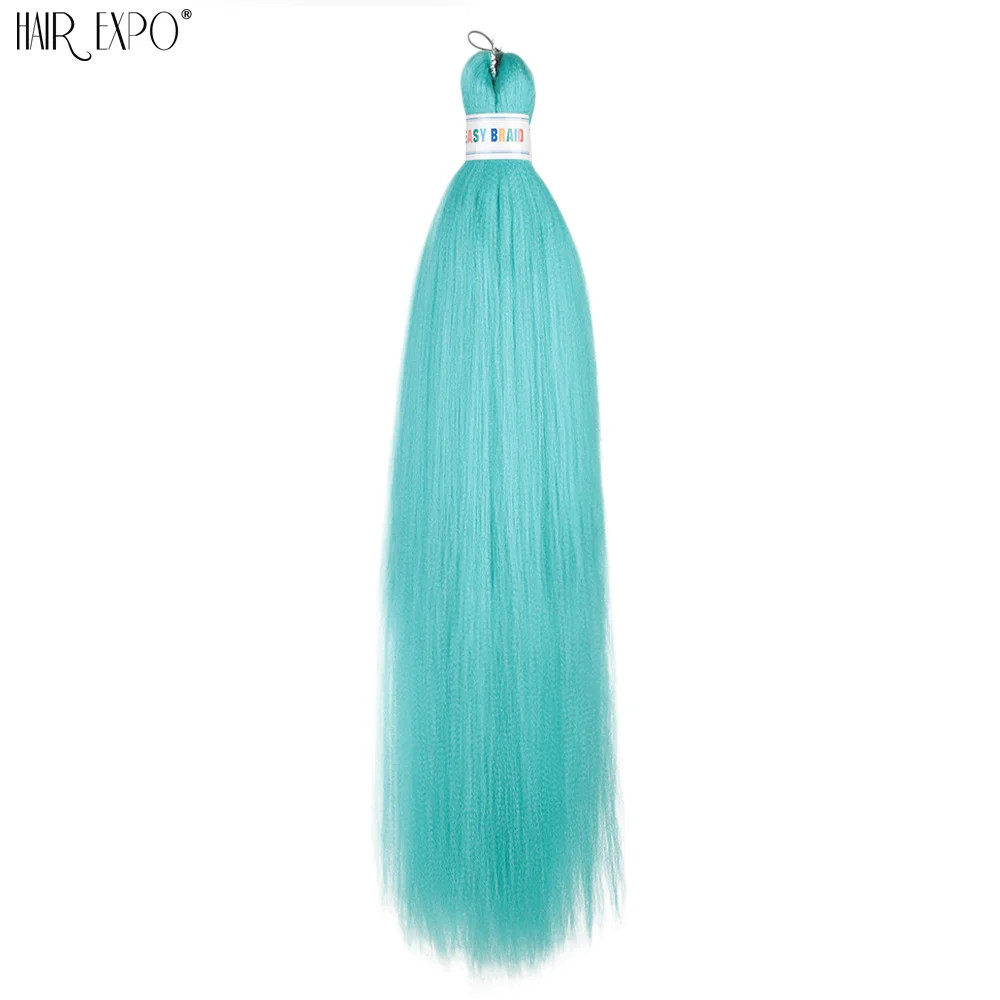 26Inch Easy Braids Synthetic Hair Colorful Pre Stretched Extensions Jumbo Ombre