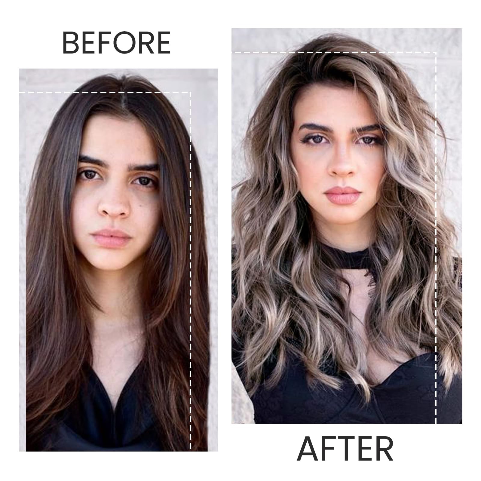 Belaved Hair Extensions Clip In Human Hair Black Mix Blonde 18 Inch 70G 7Pcs