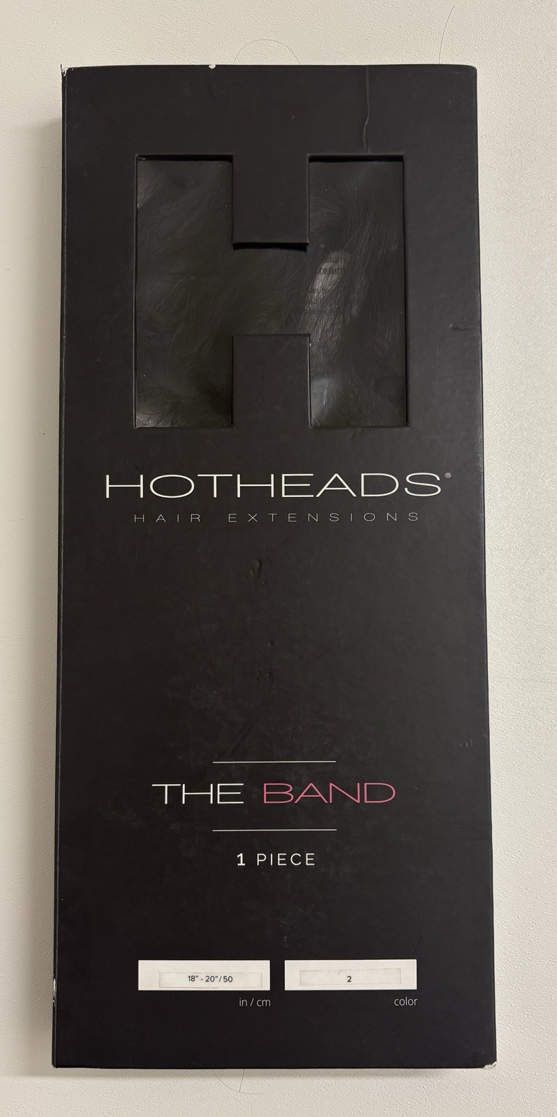 HOTHEADS The Band 18-20” Remy Human Hair Extension Color 2 Dark Brown