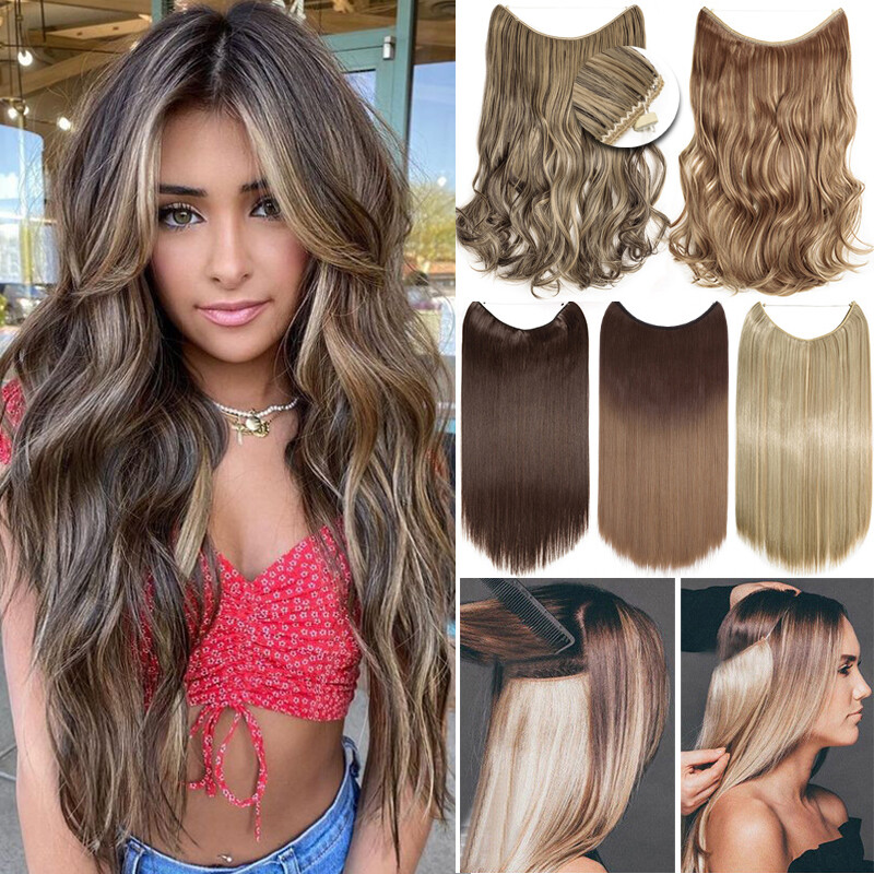 Hidden Invisible Wire In One Piece 100% Real As Human Hair Extensions Nano Rings