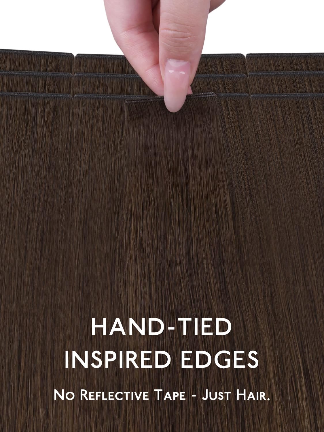 Wennalife Genius Seamless Tape In Hair Extensions Real Human Hair 16 Inch 50G