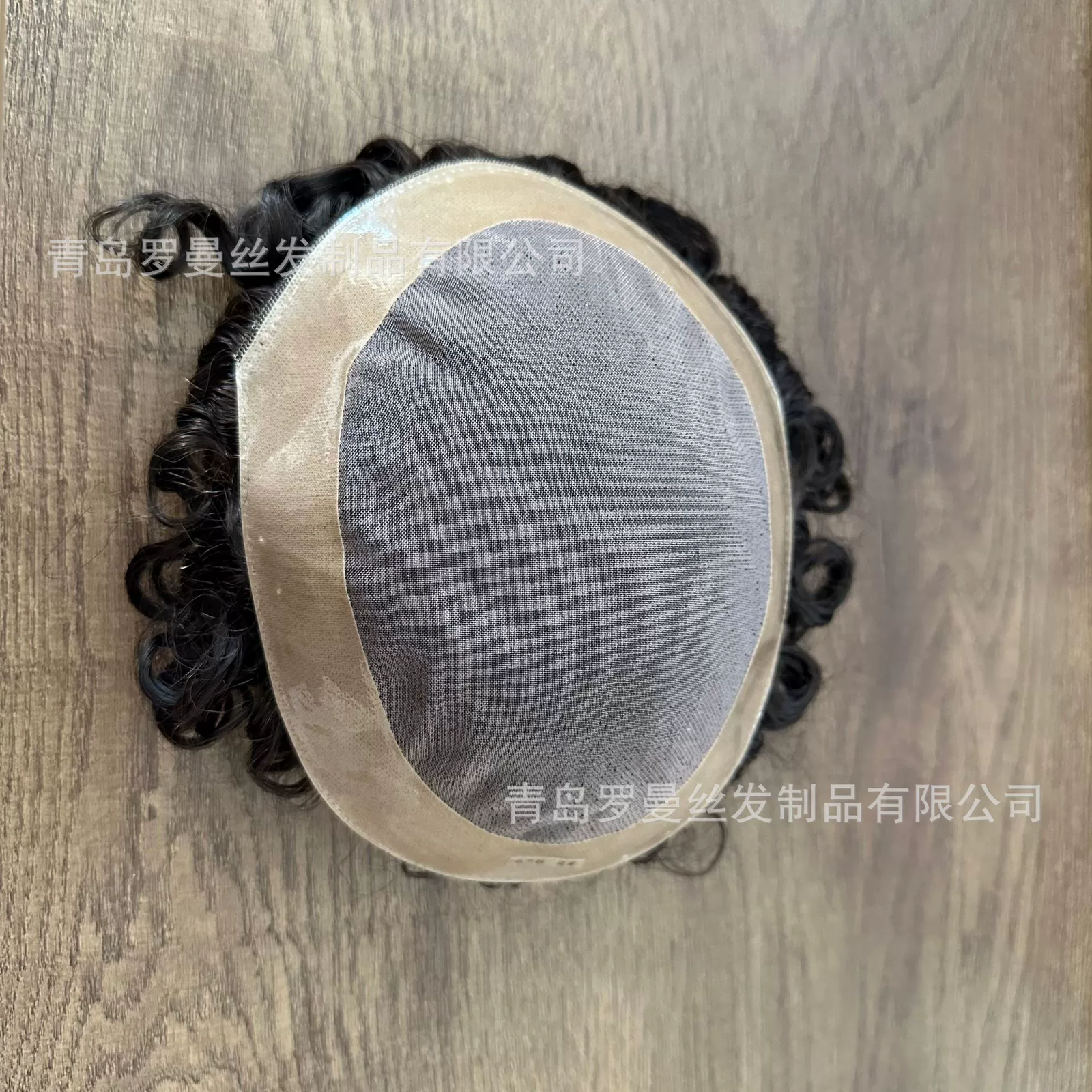 Curly Toupee for Black Men Human Hair System Fine Mono Poly Mens Wigs 20MM