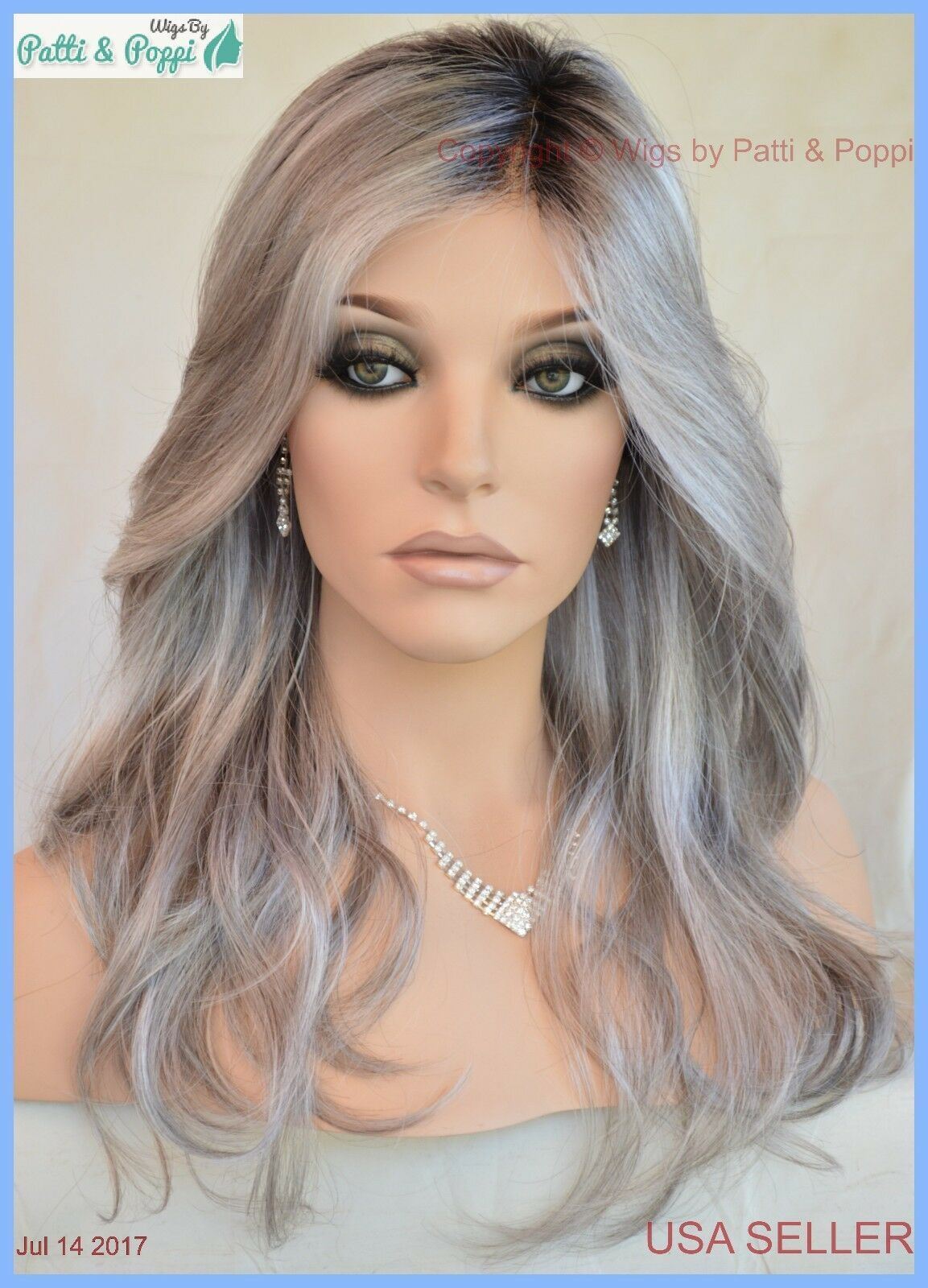 Orchid | Lace Front W Lace Part Wig Estetica GREY ROOTED CROMERT1B MUST SEE