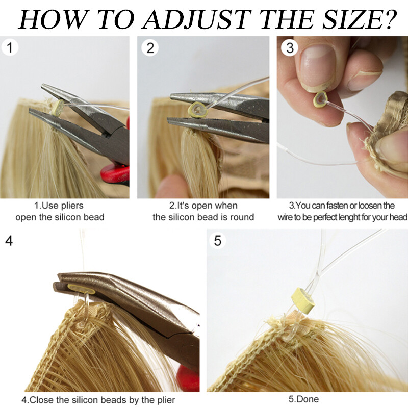 100% Natural Elastic Headband Secret Hair Extension No clips Hairpeices K3