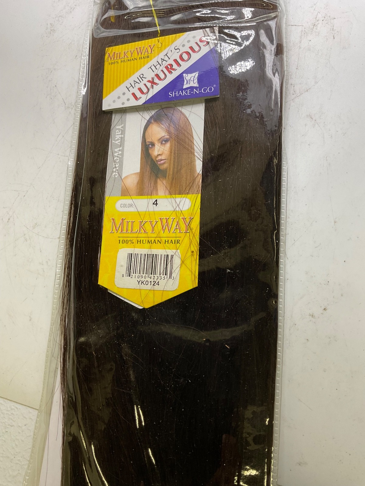 Shake N Go MilkyWay 100% Human Hair Weave – Yaky Weave 12″ #4 Color New USA