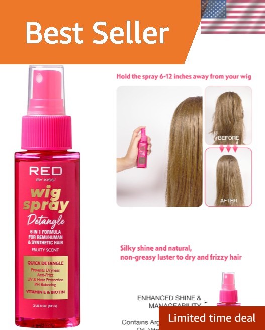Wig Care Spray – 6-in-1 Formula for Radiance, Detangling & Protection