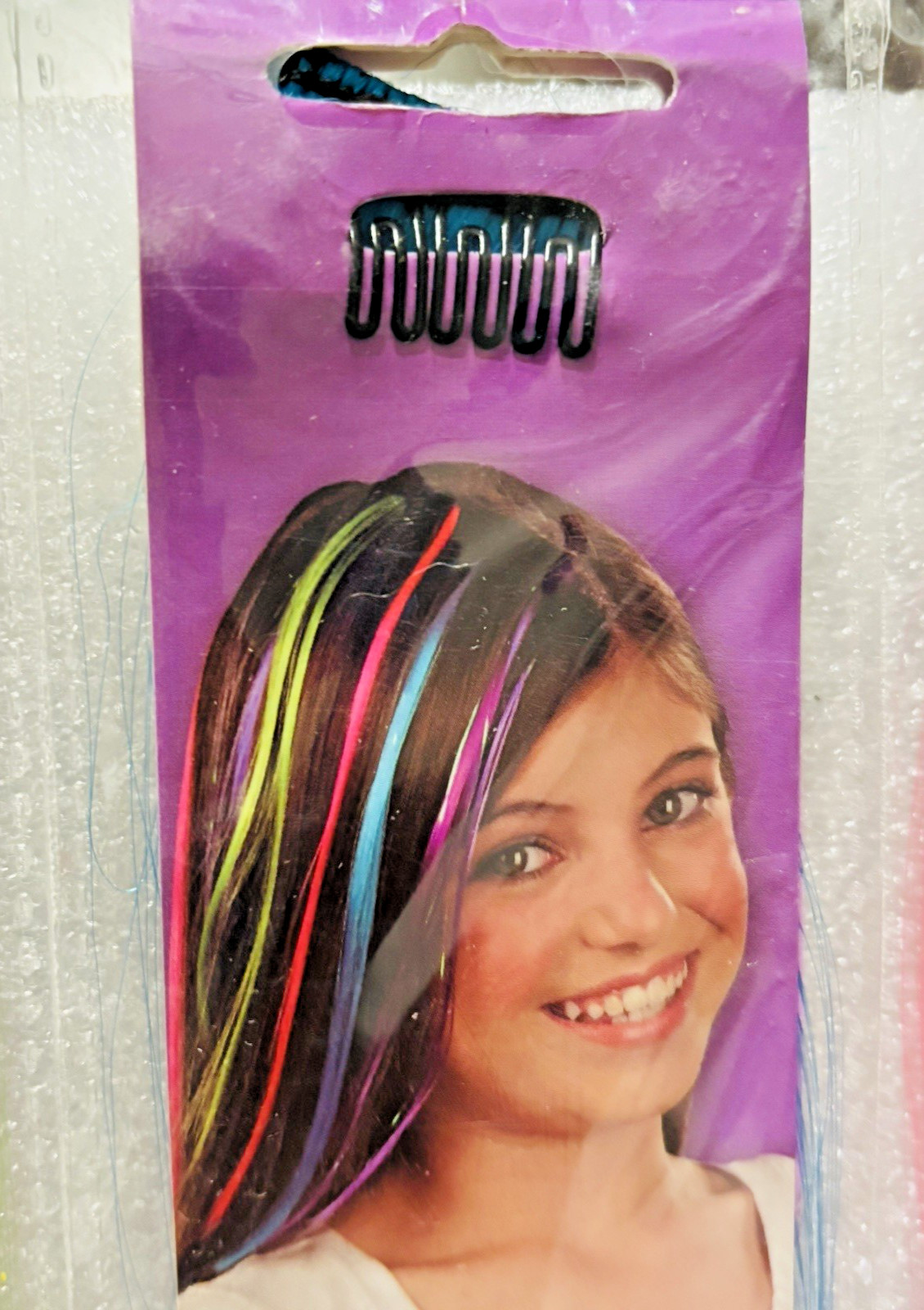 Lot of 5 STYLE STUDIO Multi Color Synthetic Clip-In Hair Extension Wash or Cut