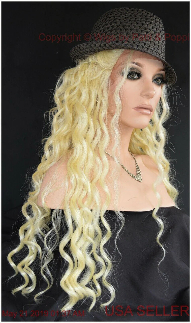 SWISS LACE FRONT LACE PART LONG WAVY HEAT FRIENDLY WIG COLOR 1362