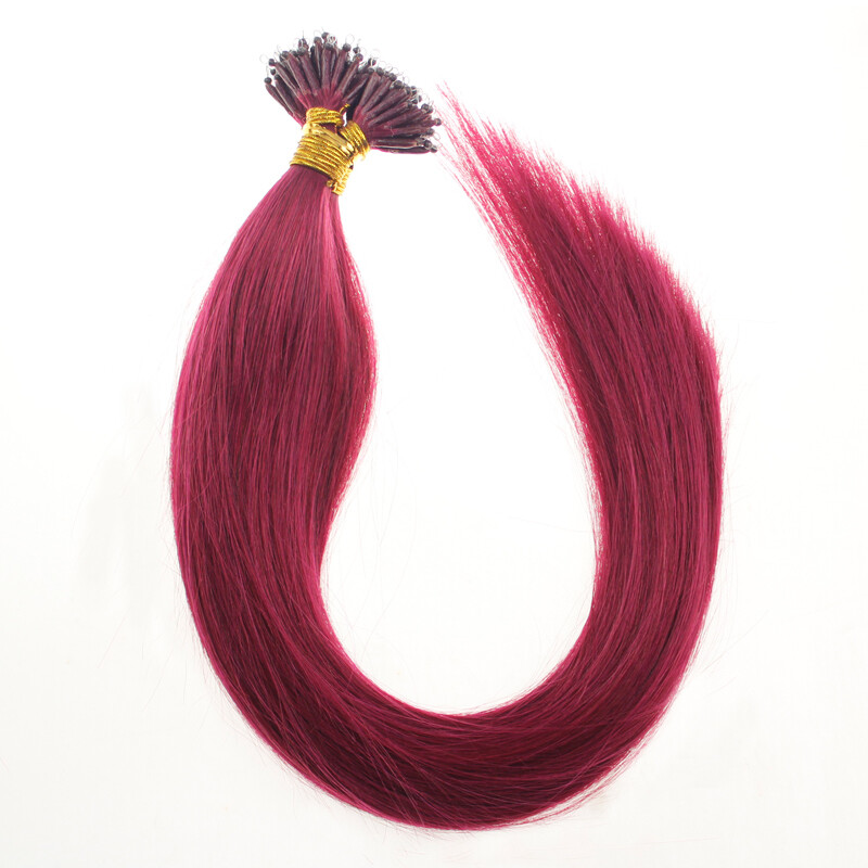 Invisible Wire Nano Tip Hair Extensions Silicone Nano Ring Beads Link Human Hair