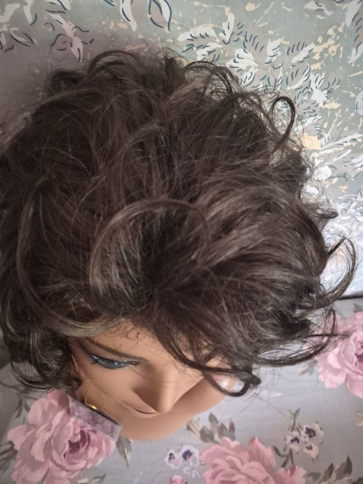 Aspen C-250 Sassy Curly Synthetic Wig Classic Cap Free-Part Dark/Med Brown 6/8R