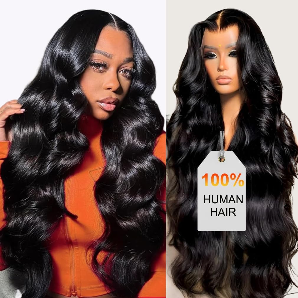 HOT STAR 13×6 Body Wave Lace Front Wigs,100% Human Hair [2-year life], HD Hum…