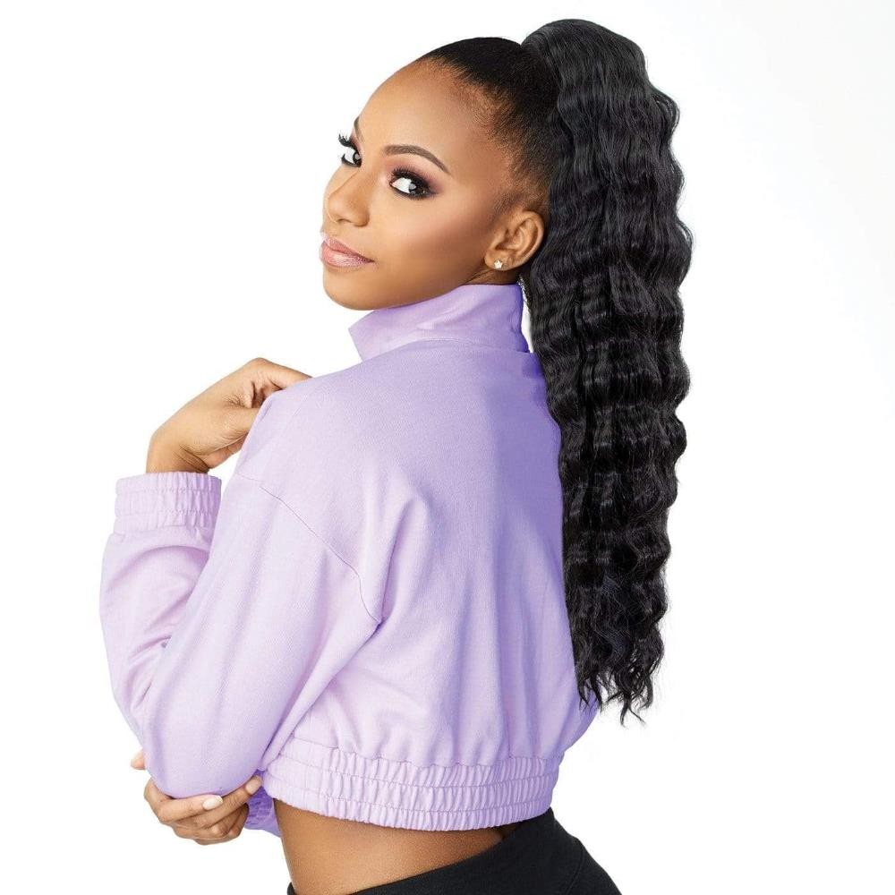 Sensationnel Instant Up & Down Pony Wrap Half Wig UD 9 (1B Off Black)