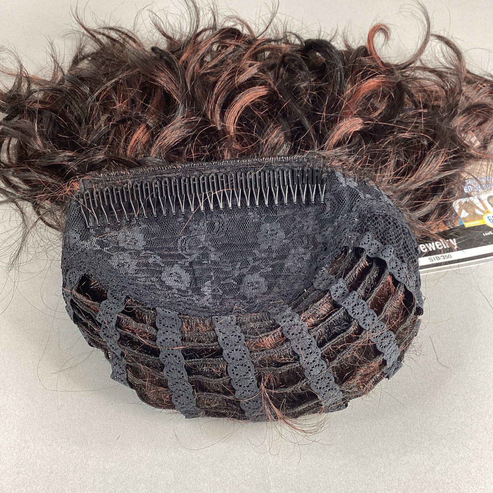 Jewelry Wavy #S1B/350 Off Black Copper Synthetic Quick Weave Wig