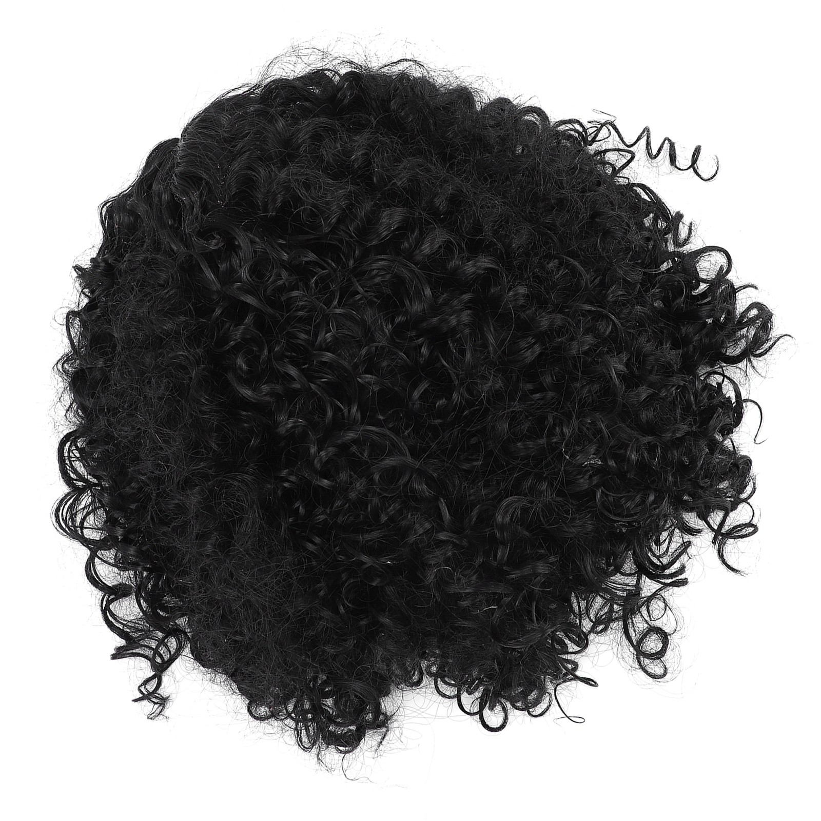 14in Short Curly Deep Wave Wig Middle Part Glueless Adjustable Size Women