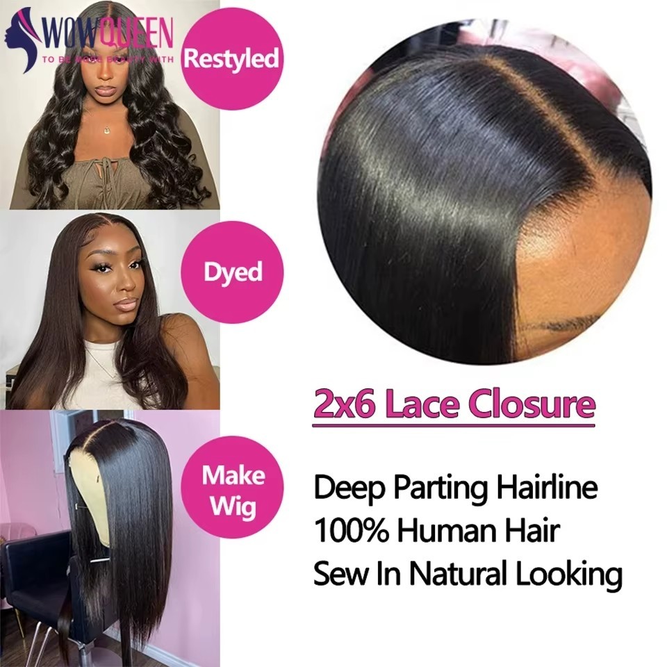 Straight 13×4 Transparent Lace Closure 4×4 Human Hair Natural Hairline For Wig