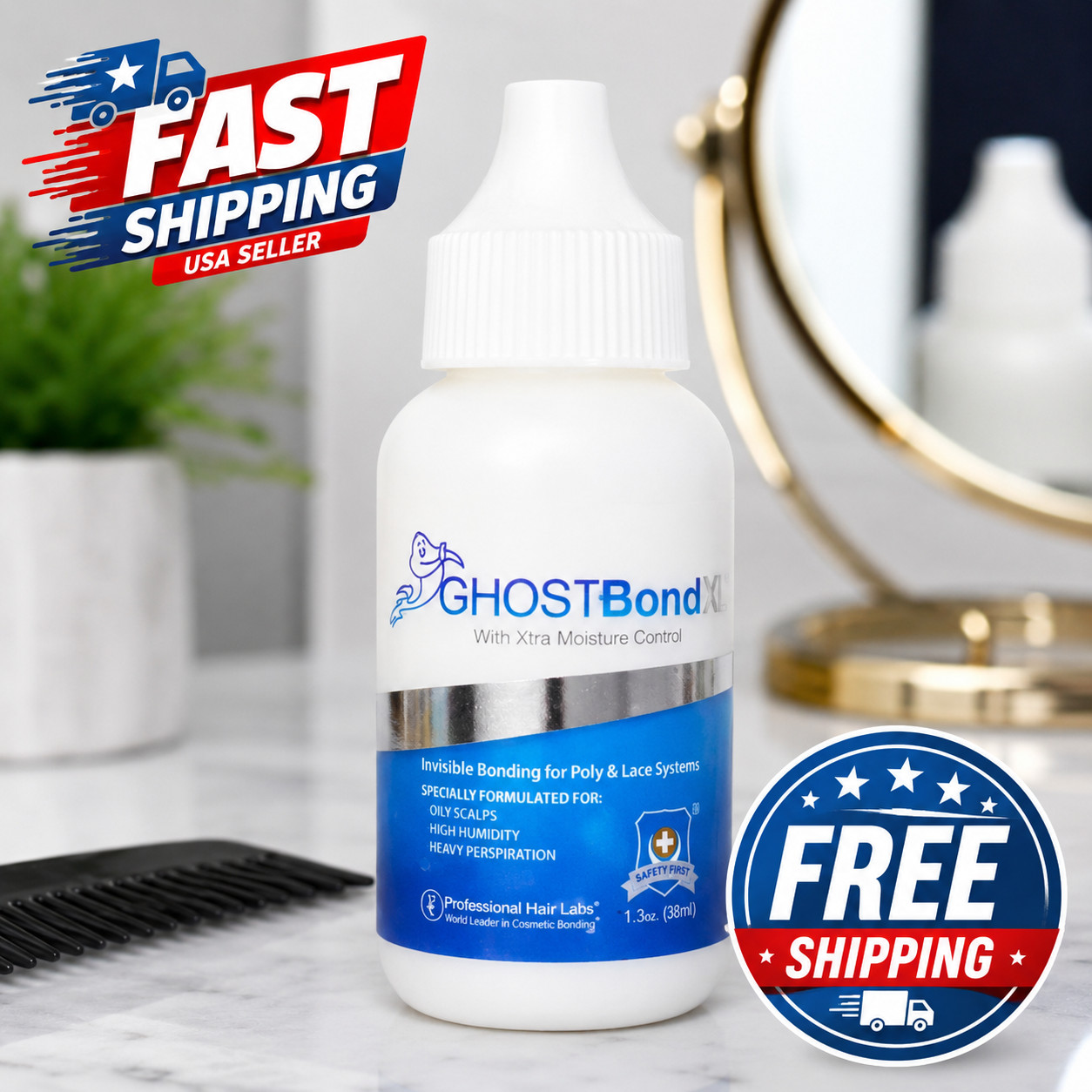 Ghost Bond Lace Wig Adhesive Hair Glue 1.3oz Waterproof Strong Hold