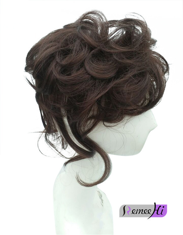 Soft 100% human hair bang air bangs topper hairpiece curly hair clip in topper