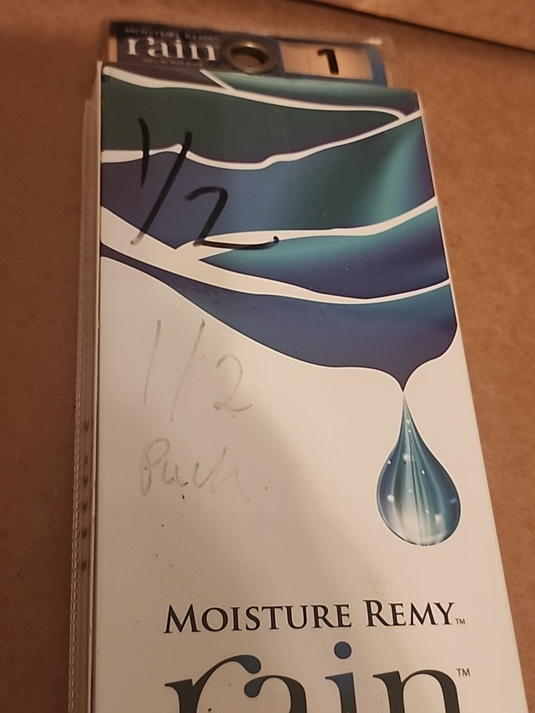 1/2 Half Pack!!! Moisture Remy Rain Yaky_100% Human Hair Weave Extension_16″_#1*