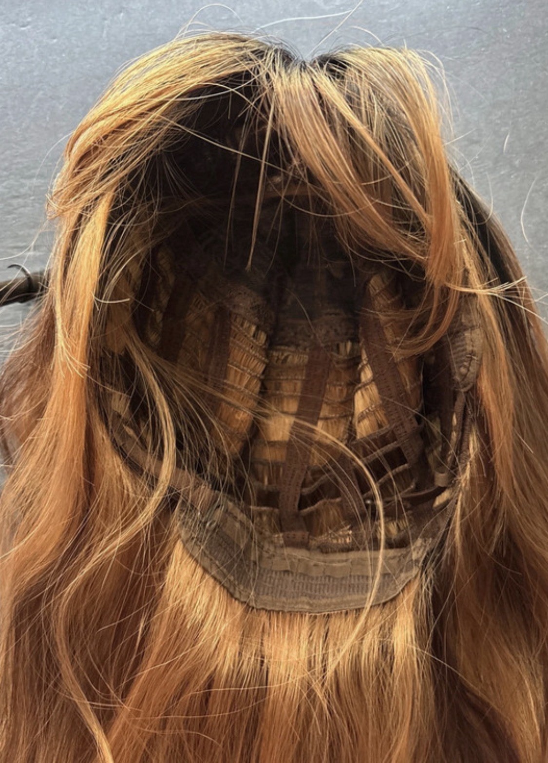 Lady Grayy 28” long wavy synthetic blend wig