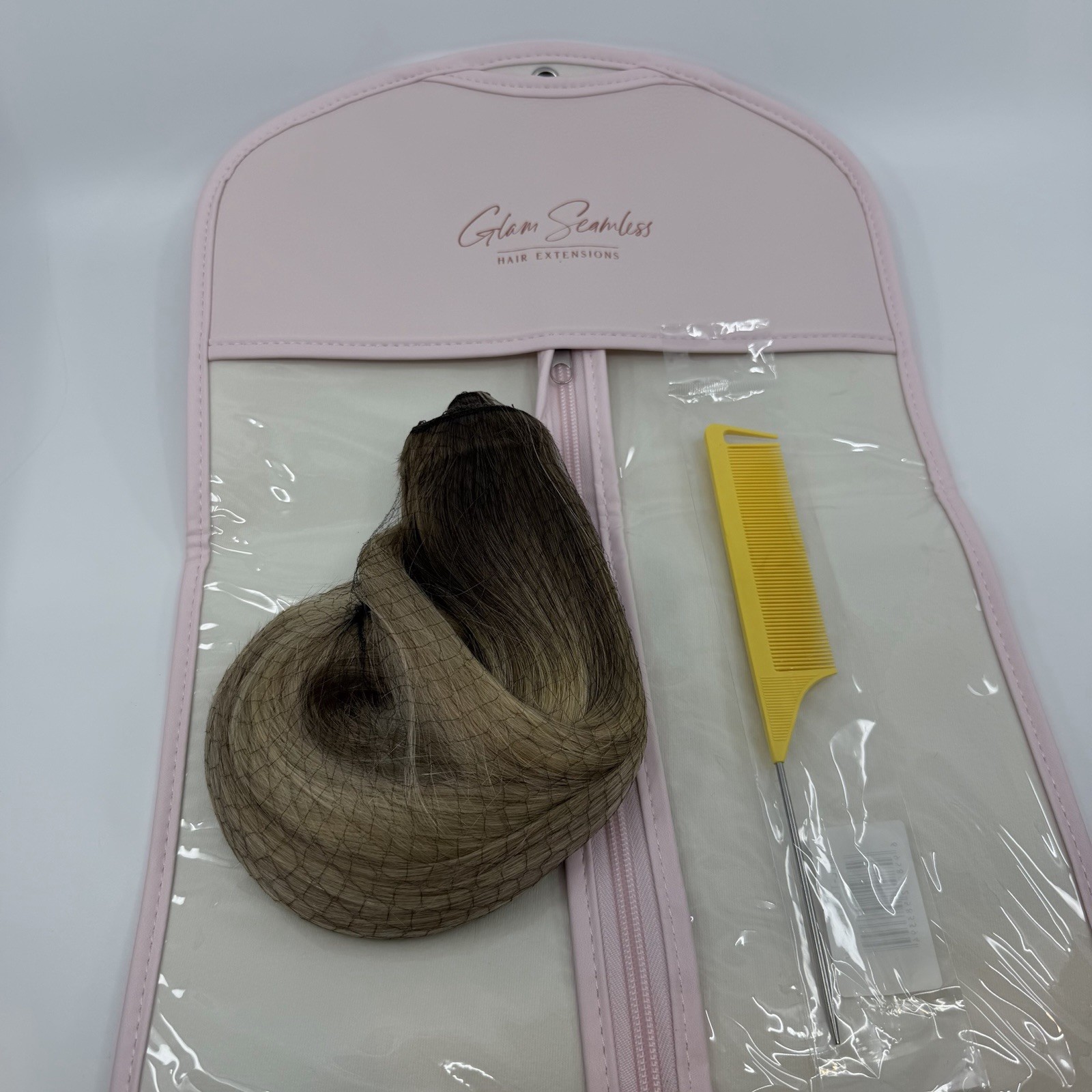 Glam Seamless 22″ Glam Band Halo Cream Beige Blonde #CBB Rooted Blonde Hair NEW