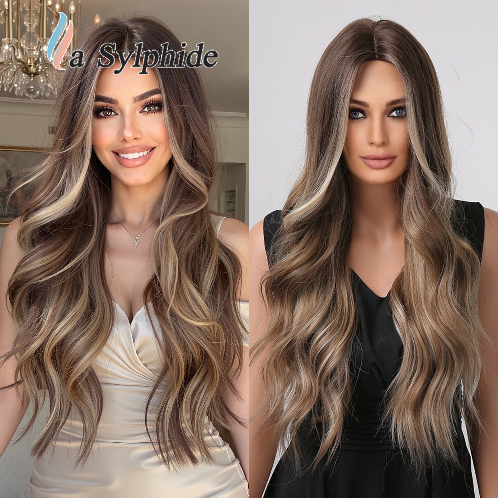 Trendy Multi-color Optional Long Curly Wig for Women Synthetic New Arrival Full