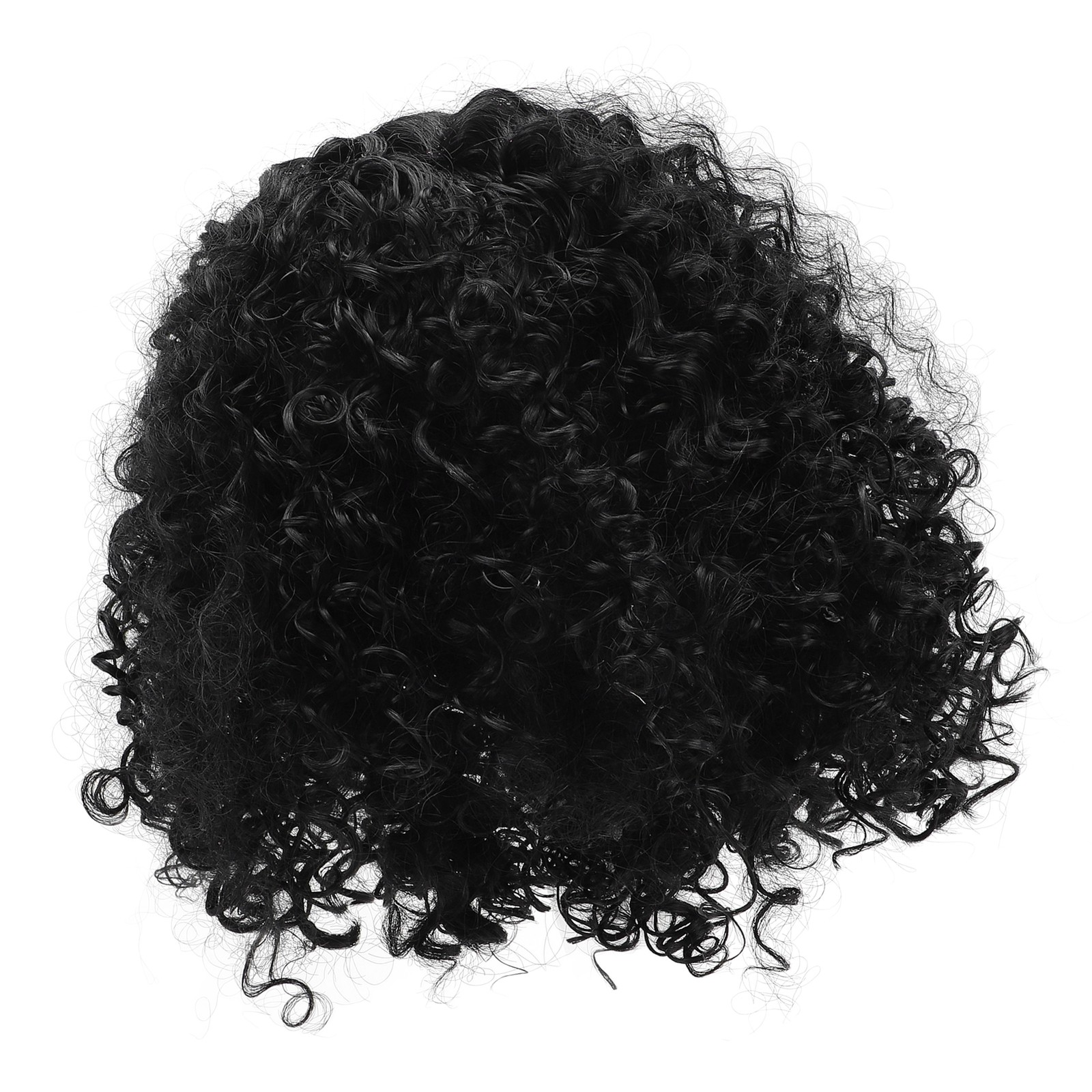 14in Short Curly Deep Wave Wig Middle Part Glueless Adjustable Size Women