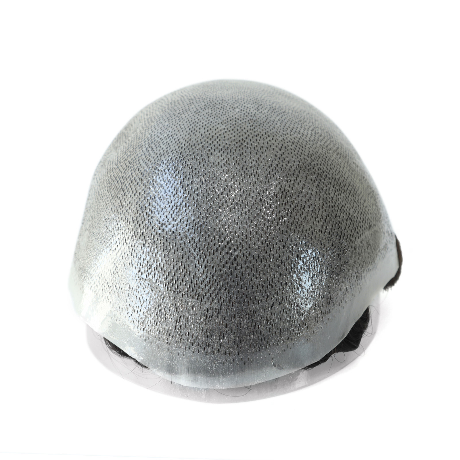 Mens Toupee Thin Skin Human Hair Replacement System Knotted Base Hair Pieces