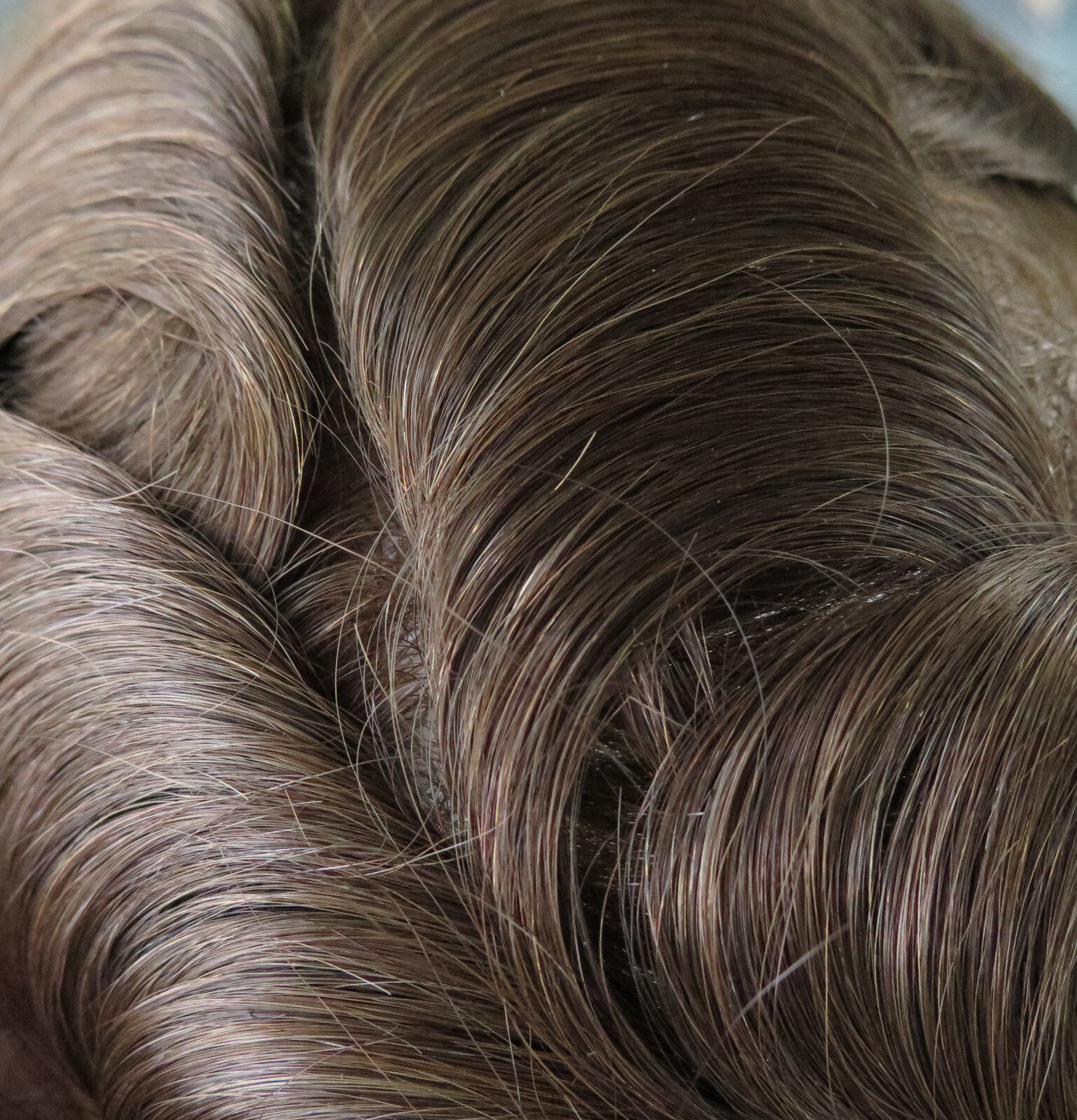 Mens Toupee Human Hair Replacement System Gent Hairpiece Ultra Thin Skin 0.02mm
