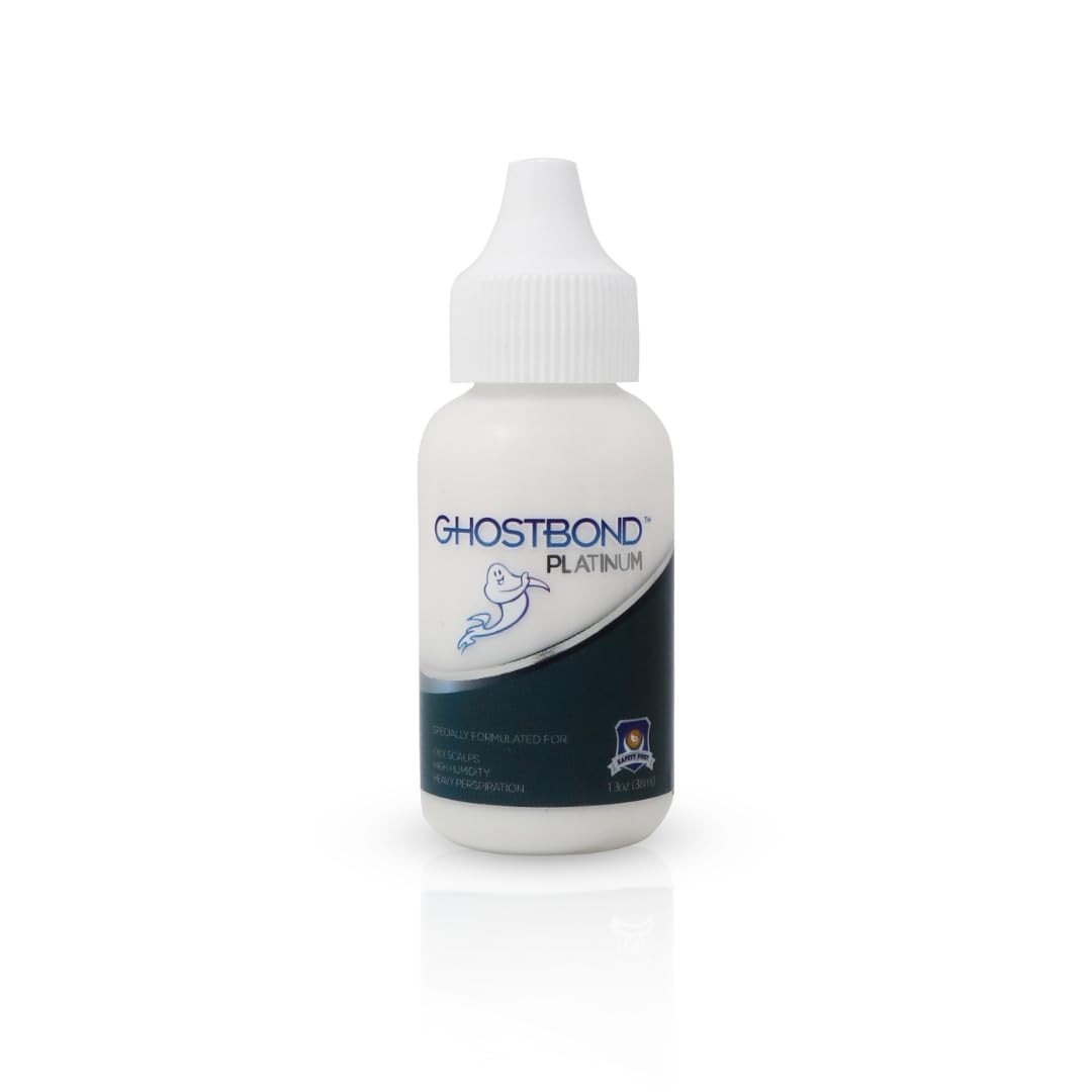 GHOSTBOND Platinum 1.3oz Water-Resistant Wig Glue – Strong Hold for Extreme Heat