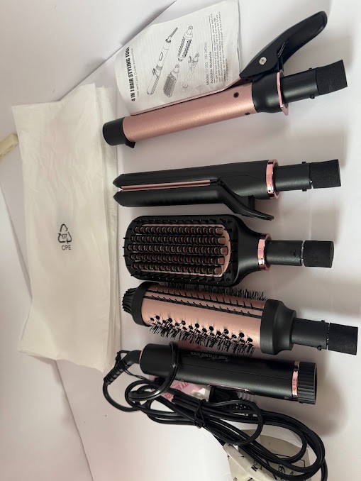 4-in-1 , Set with Thermal Brush and 3 Interchangeable Ceramic Wands.