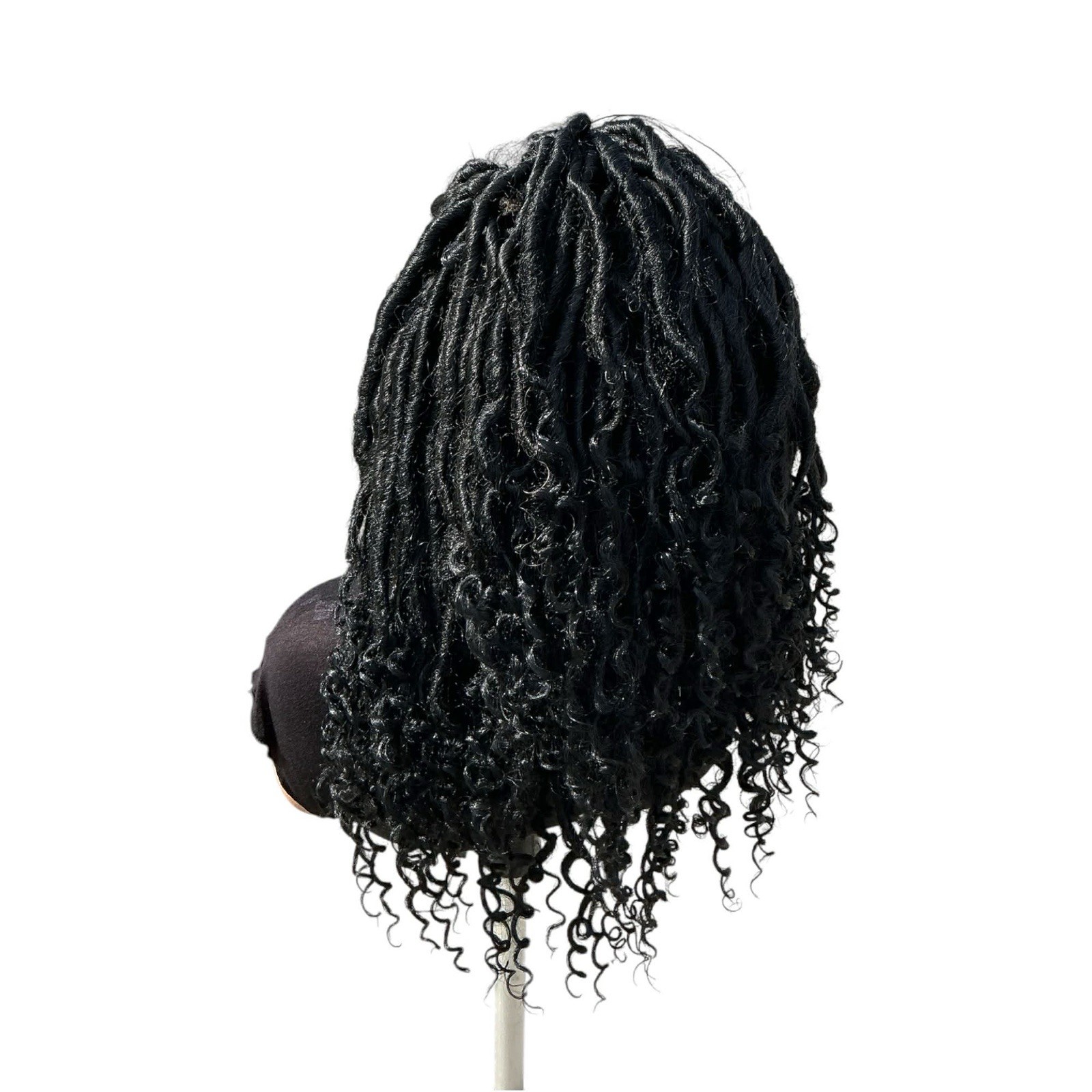 Women’s Synthetic Curly Dreadlocks Wig Classic Cap One Size Black 21-30in