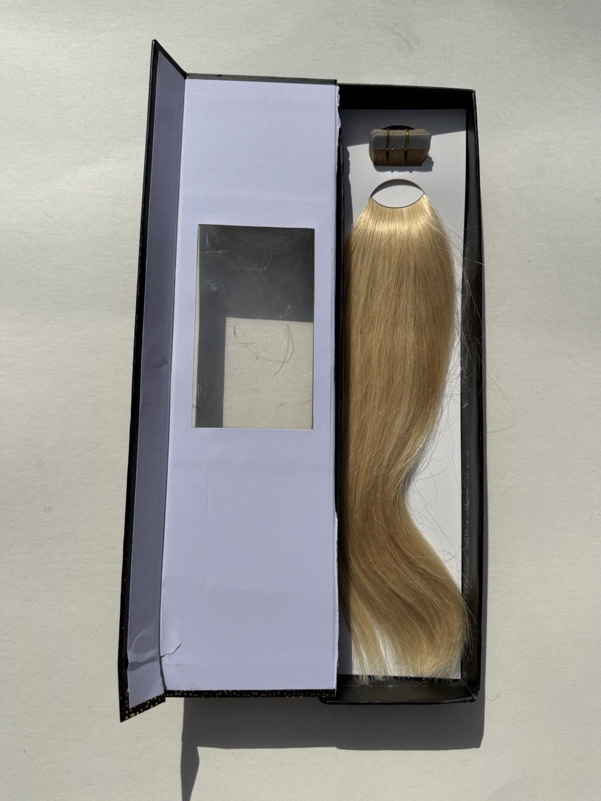 Hush Hair Brand Human Light Platinum Bleach Blonde #613 Tape in Extensions 14″