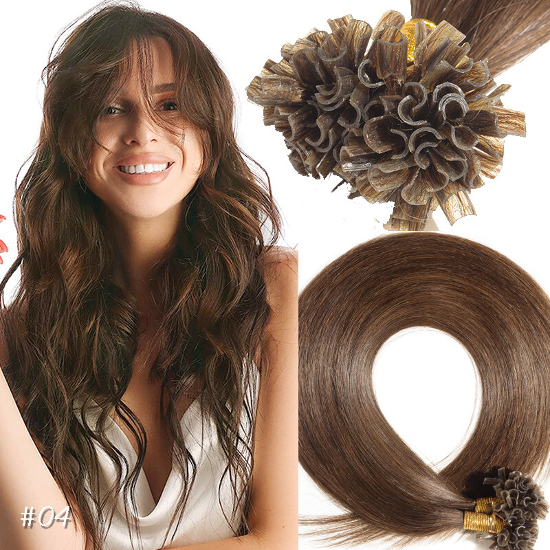 150G Thick Pre-Bonded Nail U Tip Balayage Ombre Human Hair Extensions Full Head