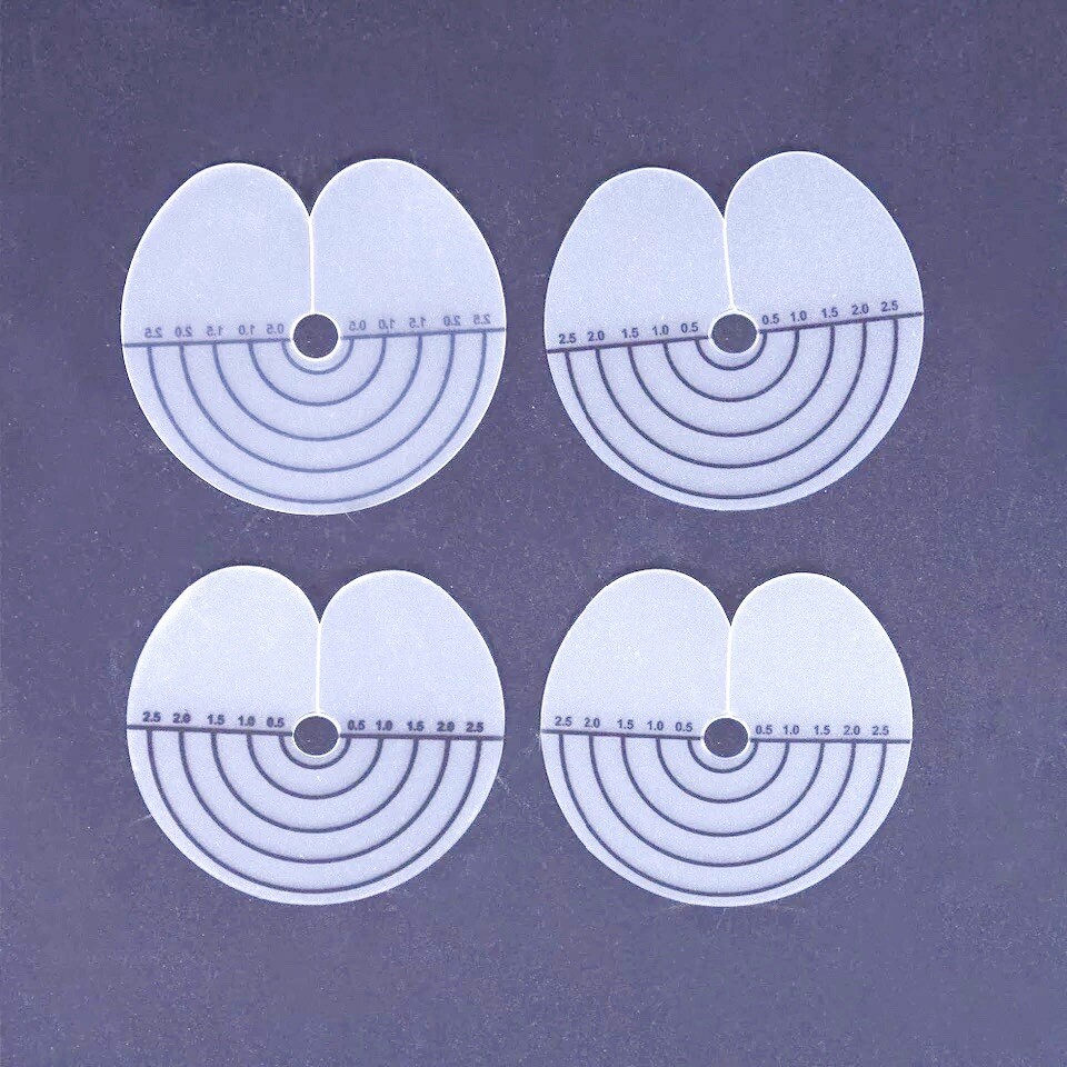 Heat Fusion Clear Scalp Protector Disk With Scale