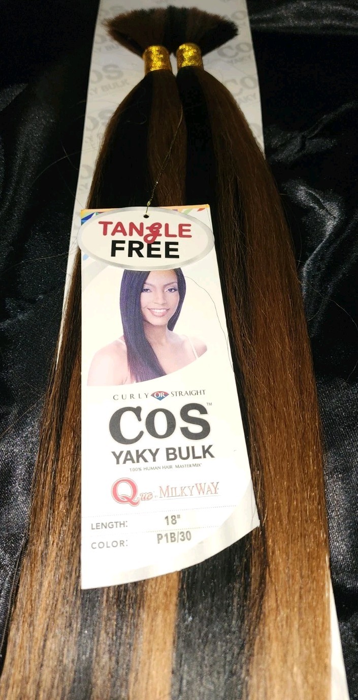 Milky Way 100% Human Hair Master Mix Braiding Hair 16″ or 18″ Pick your Color