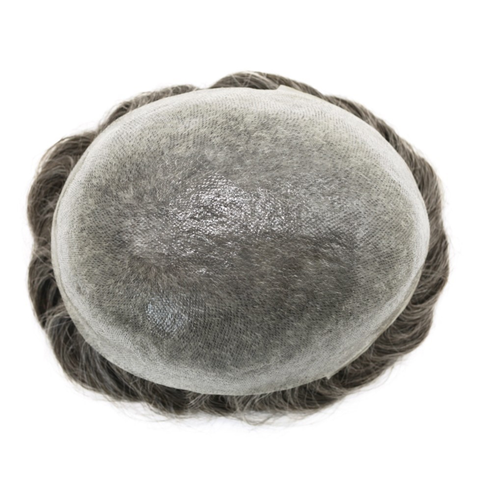 Ultra Thin Skin Mens Toupee Hairpiece Invisible Poly PU Hair Replacement Systems