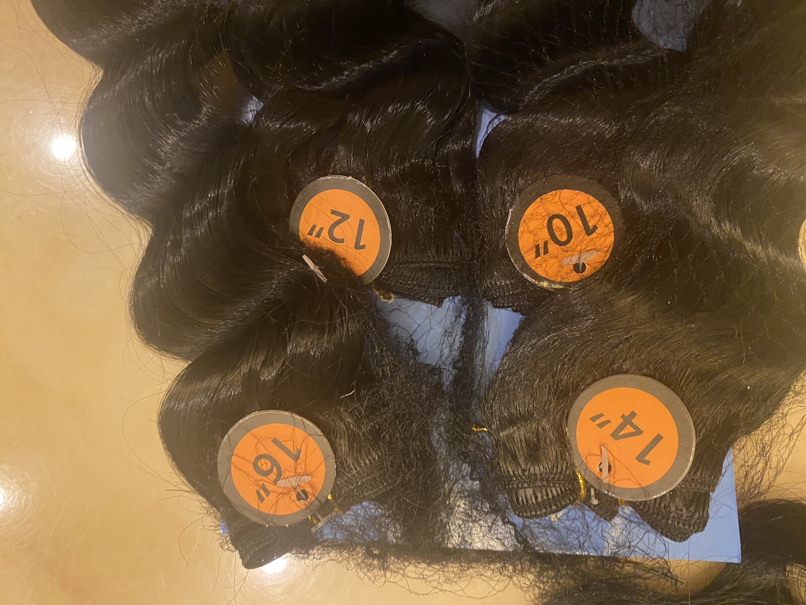 HAIRTREND SYNTETHIC ALL IN ONE DEEP WAVE 10 12 14 16 &”12 CLOSURE LOT 4 COLOR 1B