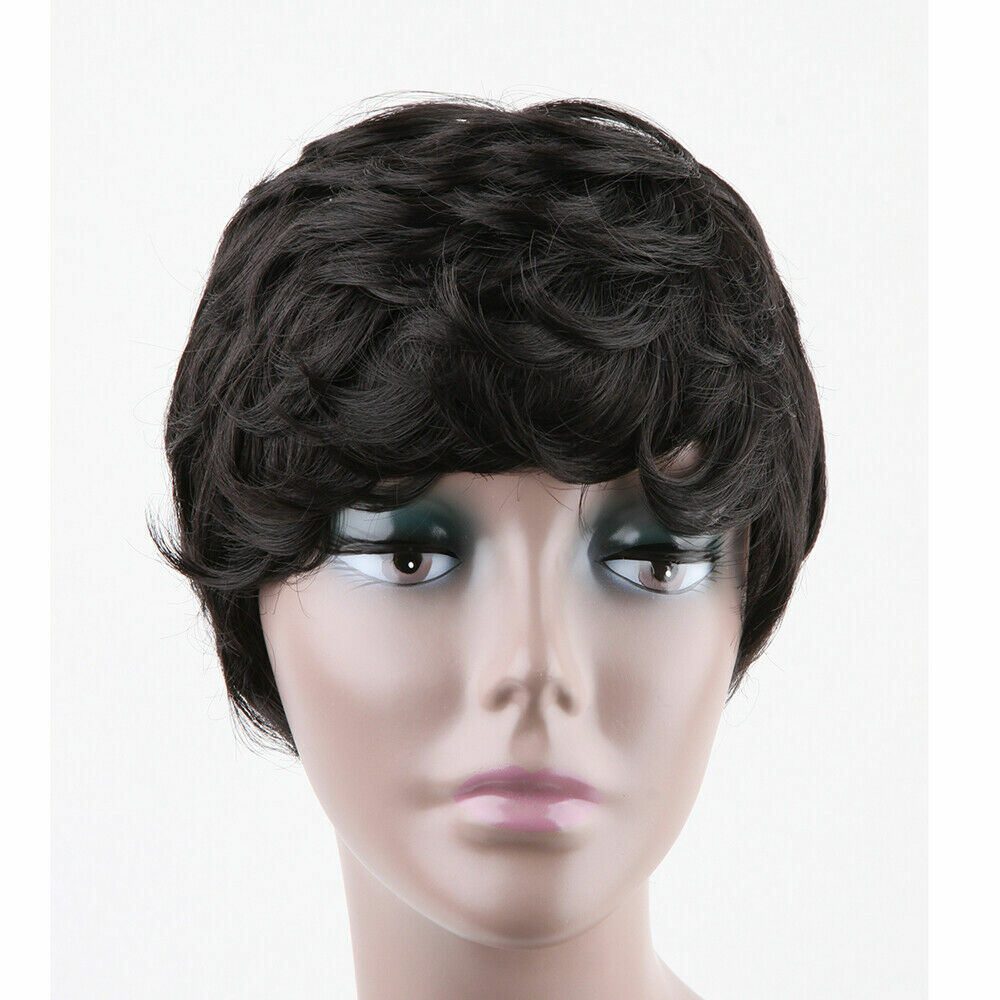 No Lace Pixie Cut Wig Brazilian Human Hair Wigs Wave Soft Natural Hair