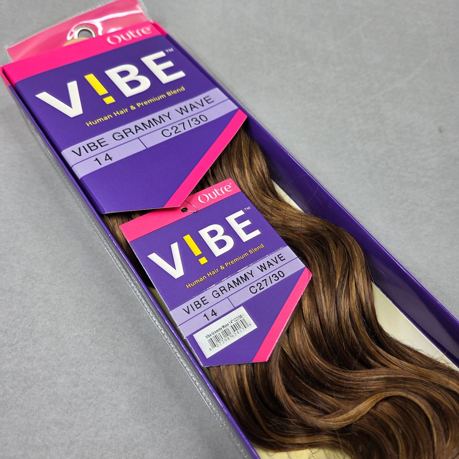 Outre V!BE Grammy Wave Hair Extensions 14″ C27/30 Human Hair Blend