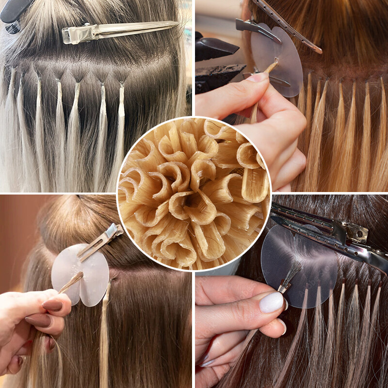 CLEARANCE Nail U Tip Human REAL Remy Hair Extensions Pre Bonded Keratin 1G 0.5G