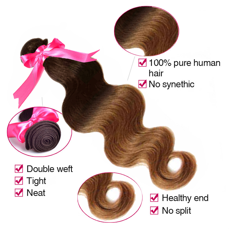 Body Wave Virgin Human Hair Wavy 1 or 3 bundles