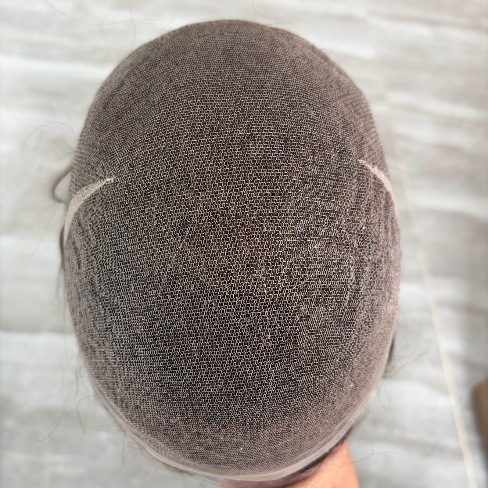 Super Natural Hairliine Toupee Breathable Base bleached knots Full French Lace