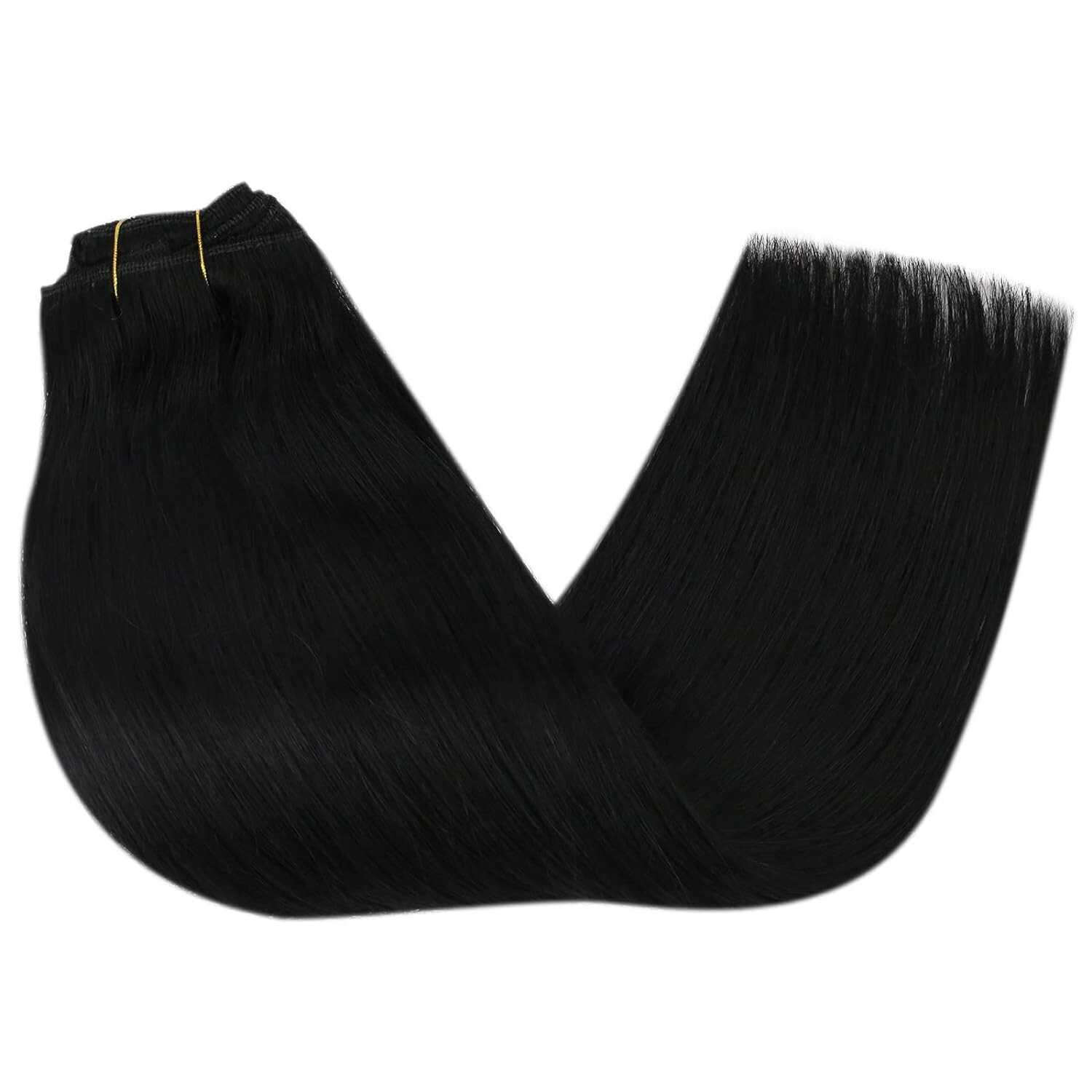 Clip in Hair Extensions Real Human Hair Double Weft Clips in Remy Hair Full Head