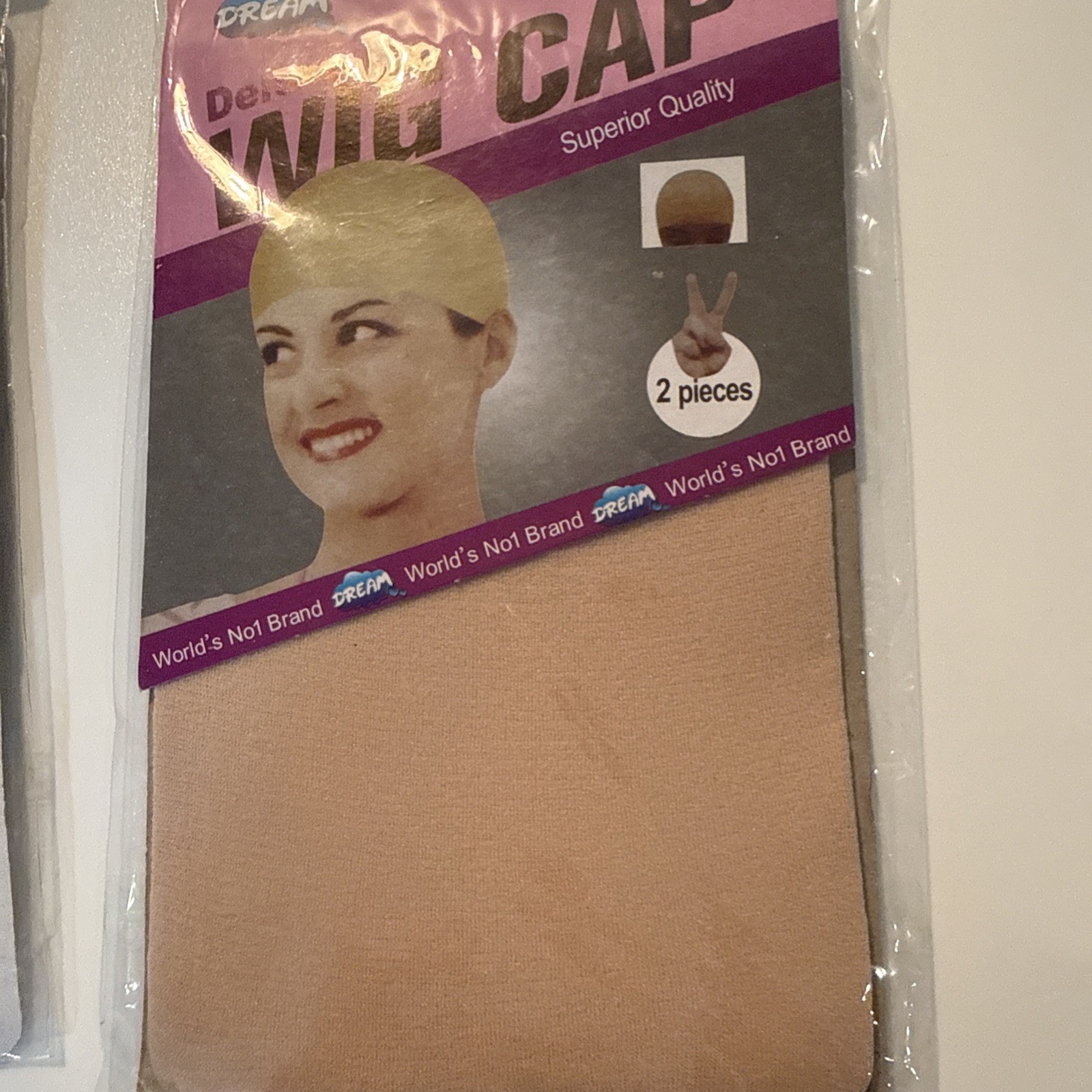12 packs (24pcs) Dream Deluxe Wig Cap Stocking Wig Liner Black Brown Beige ect