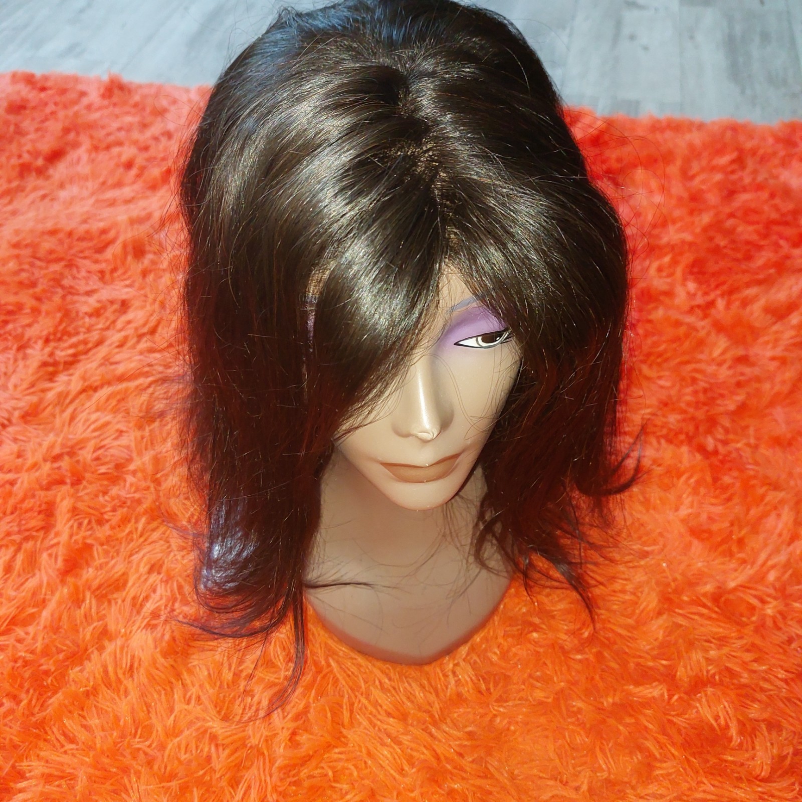 Violet 100% Human Virgin Hair Hademade New Wig