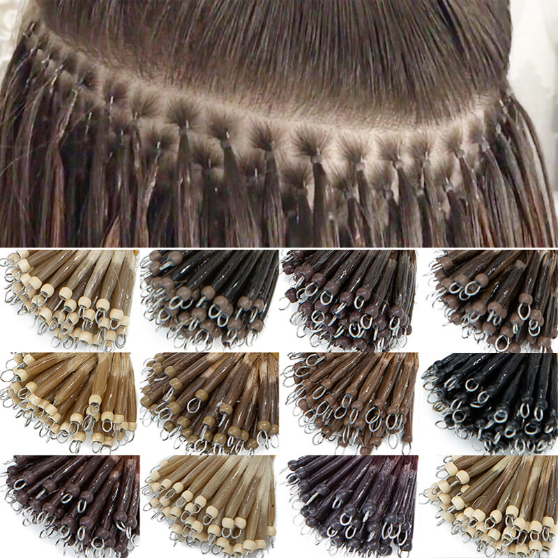 CLEARANCE Nano Ring Beads Micro Loop Link Tip Real Human Remy Hair Extensions