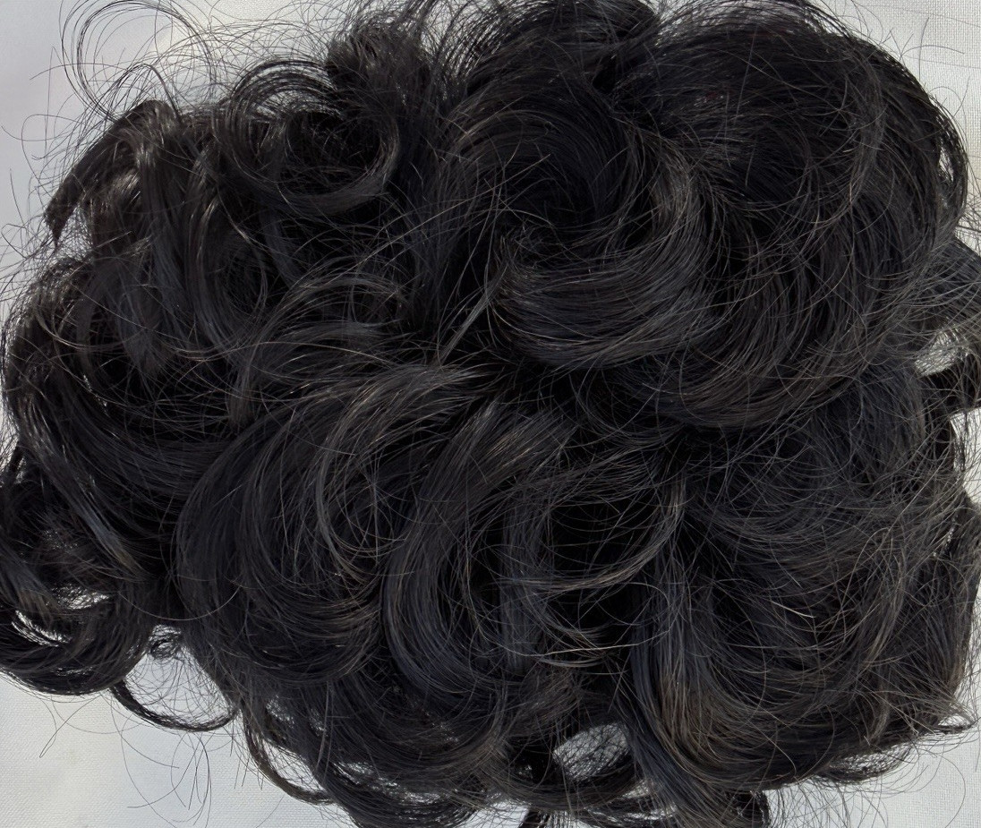 Look Of Love Hair Addition CHIGNON Style 213 In Color 1B Off Black